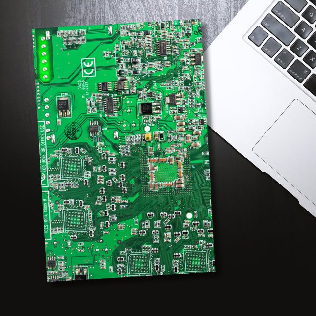 Computer Geek Circuit Board Green Poster (Von Creator hochgeladen)