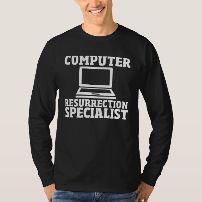 Computer Geek  IT Engineer Tech Computer Repair T-Shirt (Vorderseite)