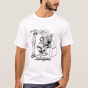 Computer-Gewalt - keine des Logos Rückseite an T-Shirt