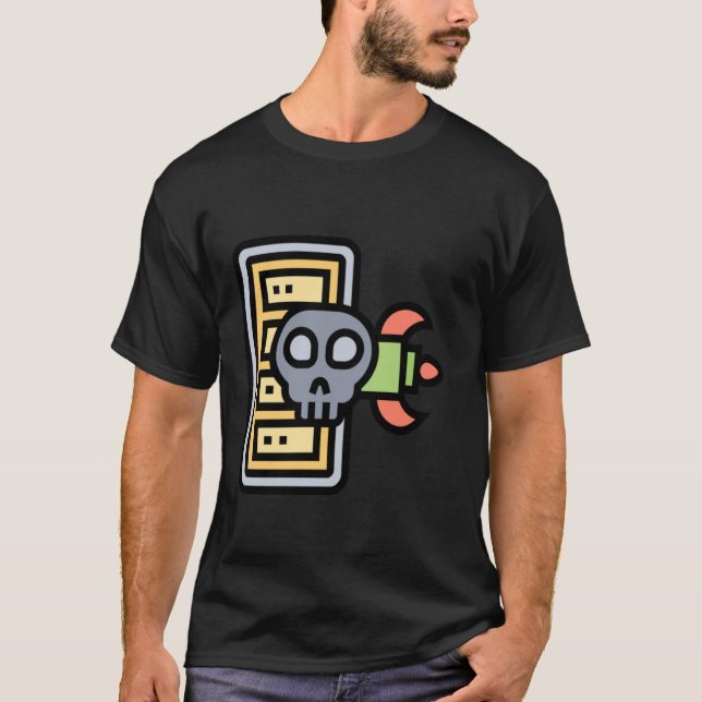 Computer Hacker Cyber Security Beruflich DDOS T-Shirt (Vorderseite)