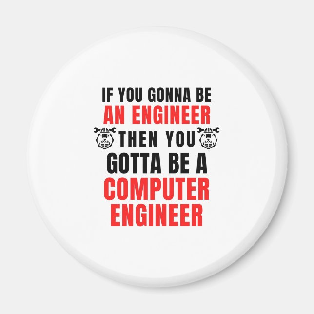 COMPUTER HARDWARE ENGINEER MAGNET (Vorne)