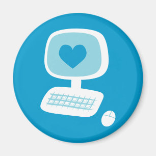 Computer-Herz Magnet
