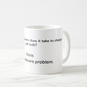 Computer Joke Tasse - Der alte Glühbirnenwitz