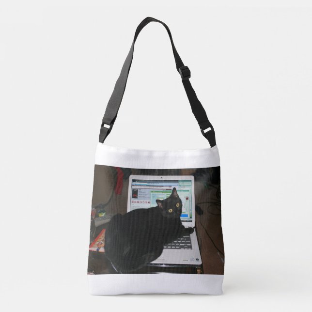 Computer-Katze Tragetaschen Mit Langen Trägern (Rückseite)