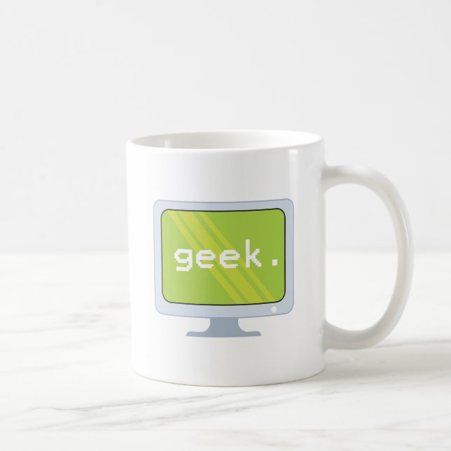 Computer-Monitor-Geek-Text Kaffeetasse (Rechts)