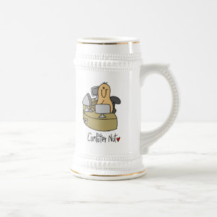 Computer-Nuss-T-Shirts und Geschenke Bierglas