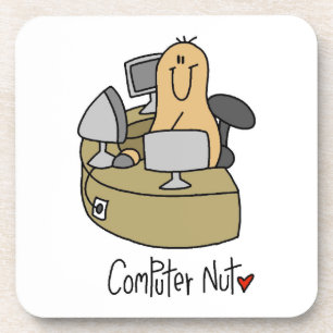 Computer-Nuss-T-Shirts und Geschenke Untersetzer