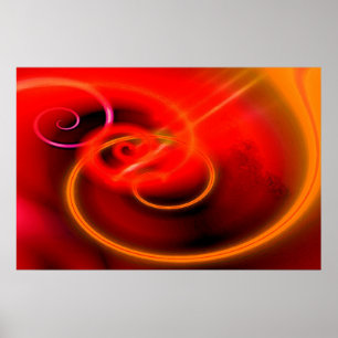 Computer Painting Abstract Digital Canvas Print Poster