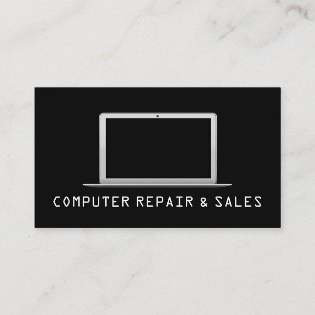 Computer PC Electronics Repair Business Card Visitenkarte (Vorderseite)
