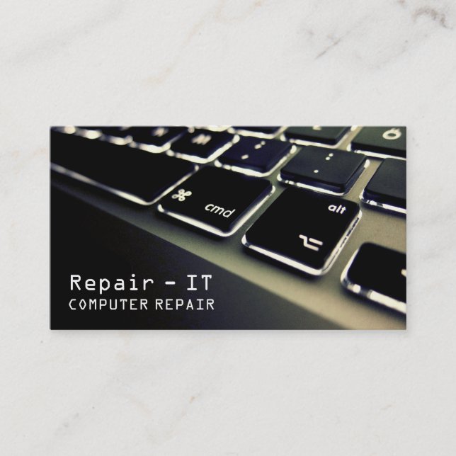Computer PC Electronics Repair Business Card Visitenkarte (Vorderseite)