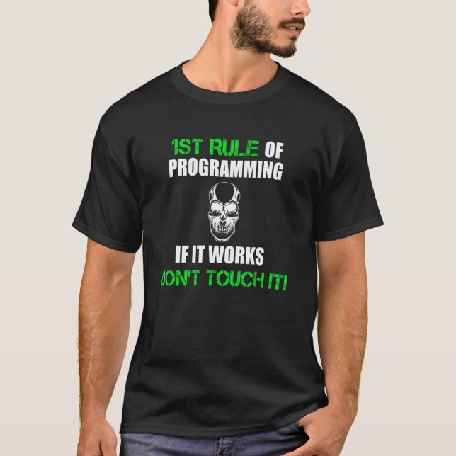 Computer Programmer Web Developer Coder T-Shirt (Vorderseite)