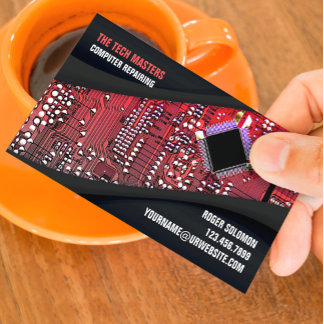 Computer Repair Business Card Template Visitenkarte