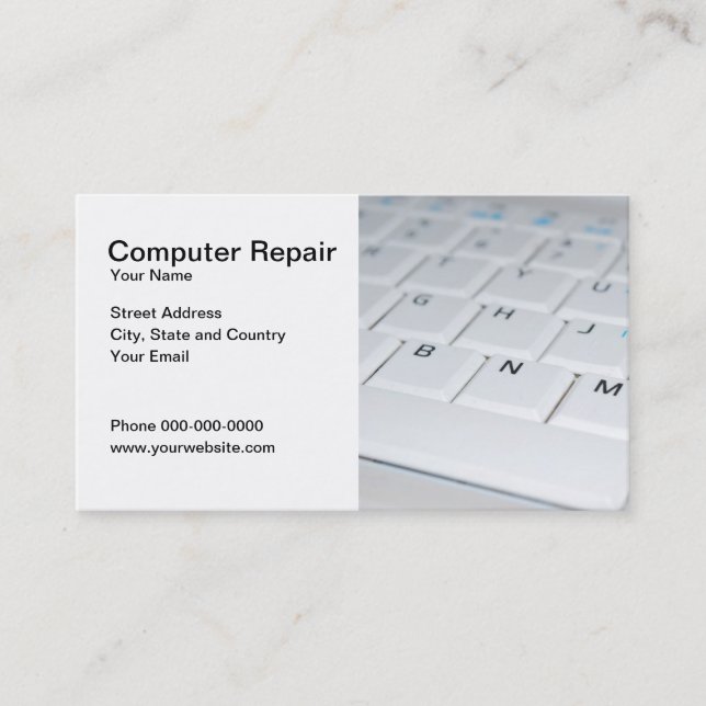 Computer-Reparatur-Service-Visitenkarte Visitenkarte (Vorderseite)