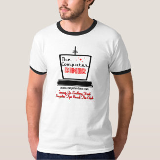 Computer-Restaurant-Logo-Wecker T T-Shirt
