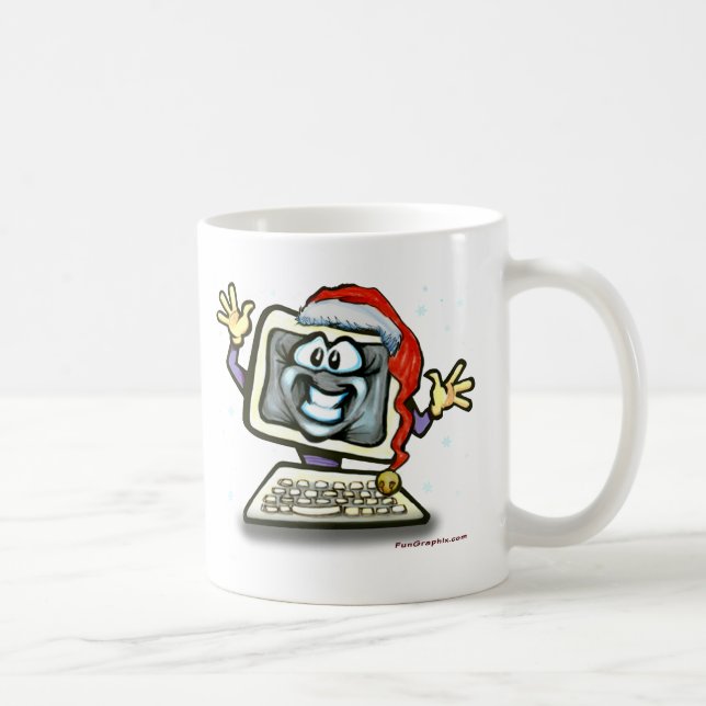 Computer Santa Santa Santa Santa Santa Kaffeetasse (Rechts)