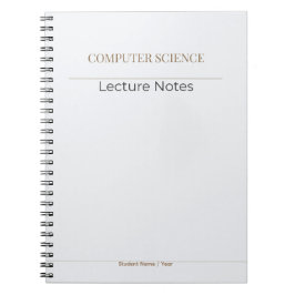 Computer Science Notebook – Minimal Academic Editi Notizblock