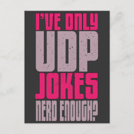 Computer Science Programmer udp Joke Postkarte