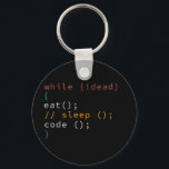 Computer Science Python Programmer Eat Code Sleep Schlüsselanhänger<br><div class="desc">Computer Science Python Programmer Eat Code Sleep</div>