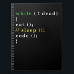 Computer Science Python Programmierer essen Code S Notizblock<br><div class="desc">Kennt jemanden,  der diesen Tee Liebe? Kaufen Sie es für sie als Geschenk. Ideal zum Tragen bei Hackathons,  bei Softwareentwicklungs-Aufgaben oder bei Zuhause.</div>