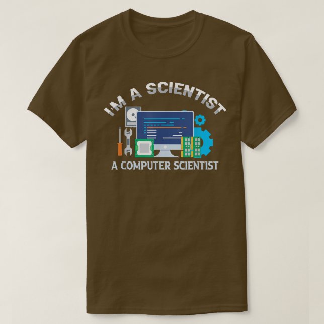 Computer Science Shirts Ich bin Wissenschaftsingen (Design vorne)