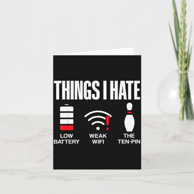 Computer Science Things I Hate Low Battery Weak Sc Karte (Vorderseite)