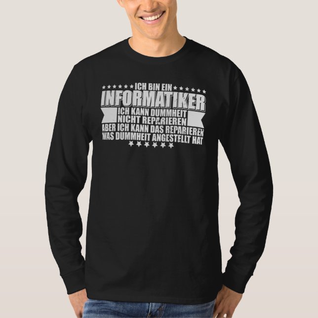 Computer Scientist Admin IT Technician Network Pro T-Shirt (Vorderseite)