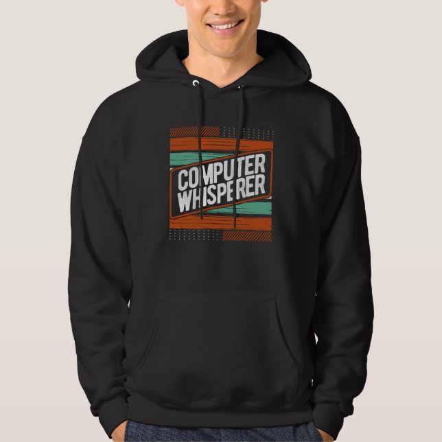 Computer Specialist Humor Computer Whisperer Progr Hoodie (Vorderseite)
