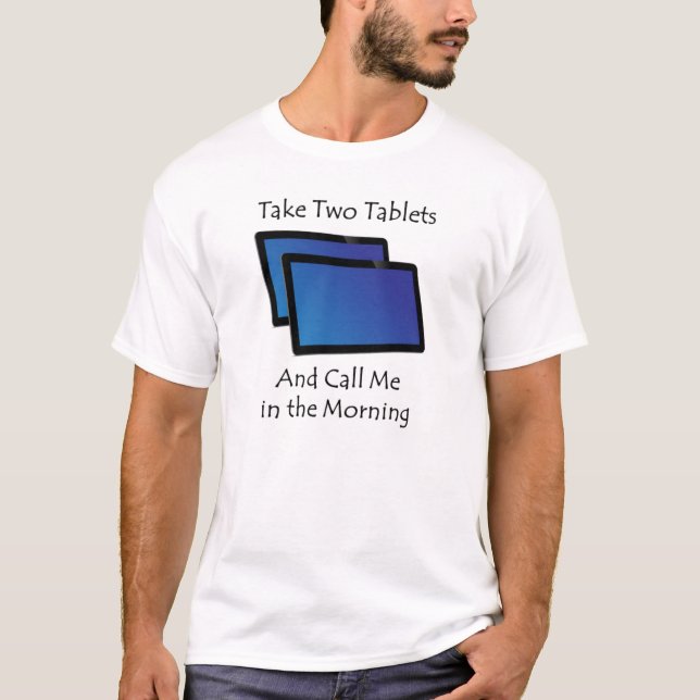 Computer Tabletten - Nehmen Sie zwei T-Shirt (Vorderseite)