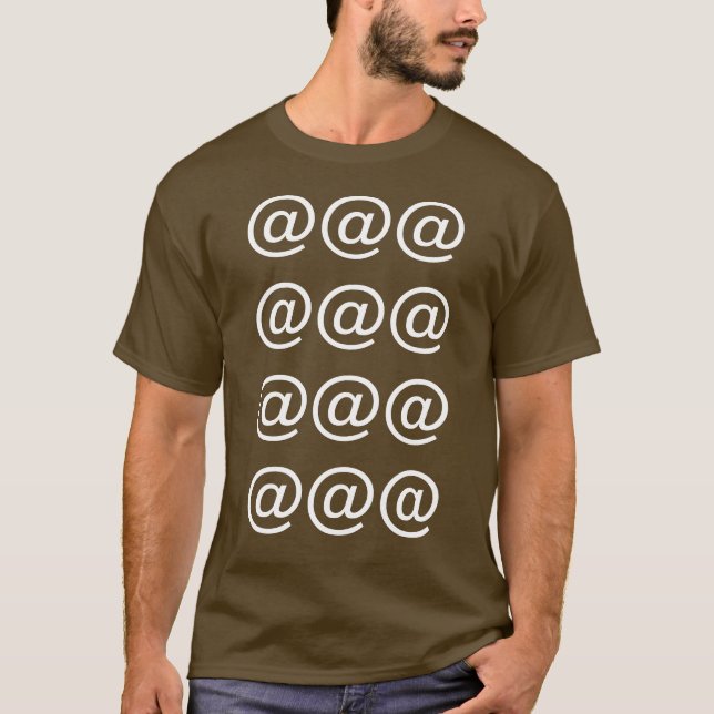 Computer-Tastatur-Symbol@ T-Shirts (Vorderseite)