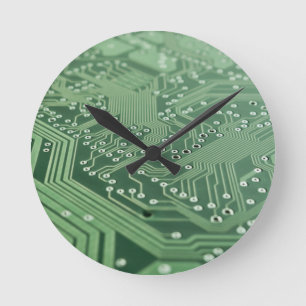 Computer Techie Acryl-Wanduhr Runde Wanduhr