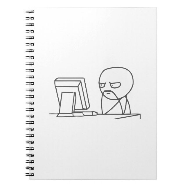 Computer-Typ Meme - Notizbuch Notizblock (Vorderseite)