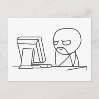 Computer Typ Meme - Postkarte