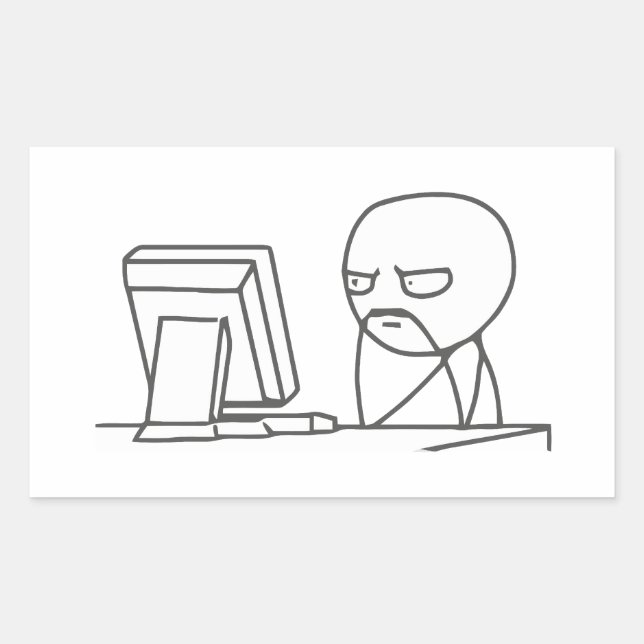 Computer Typ Meme ‏ - Rectangle Stickers (Vorderseite)