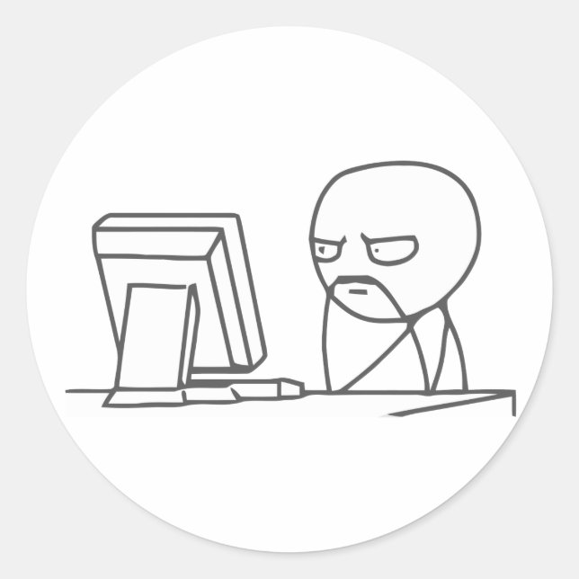 Computer Typ Meme ‏ - Round Stickers (Vorderseite)