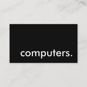 Computer. Visitenkarte