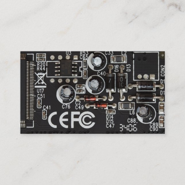 Computer-Visitenkarte Visitenkarte (Vorderseite)