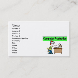 Computer-Visitenkarten Visitenkarte