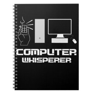 Computer Whisperer Funny Gamer IT Admin Programmer Notizblock
