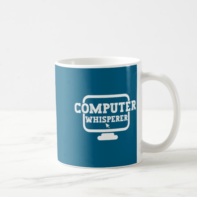 Computer Whisperer Tech Suprt Nerds Geek Funny N  Kaffeetasse (Rechts)