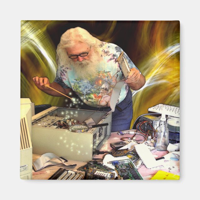 COMPUTER WIZARD MAGNET (Vorne)