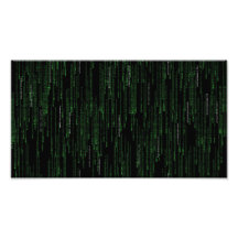 Computercode-Fallende Gaming-Geek-Poster-Artwork