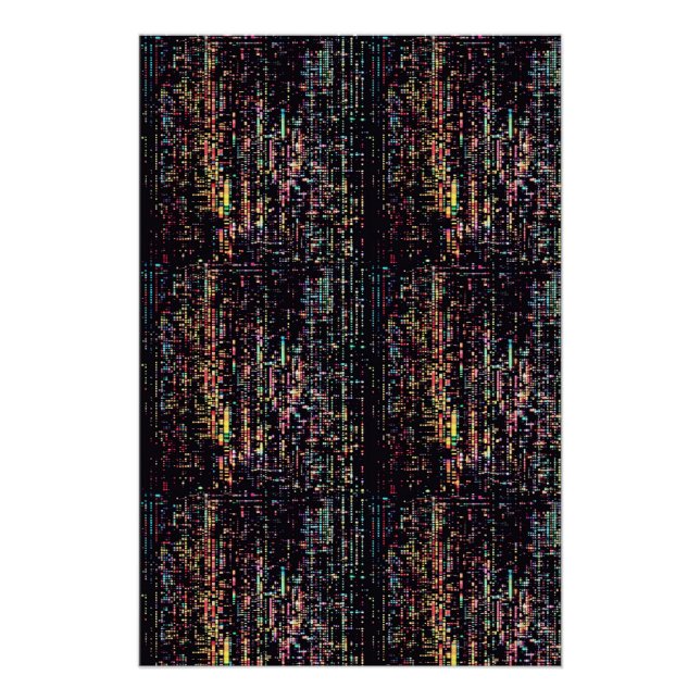 Computercode geschrieben in smole poster (Vorderseite)