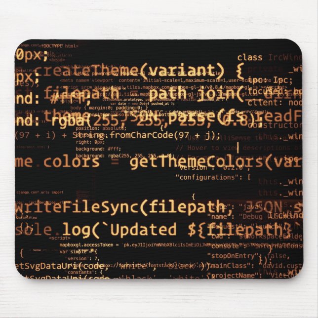 Computercode Mousepad (Vorne)