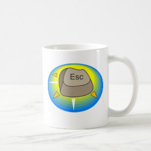 Computerentweichenknopf Kaffeetasse