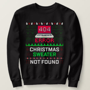 Computerfehler 404 Ugly Christmas Sweater Sweatshirt