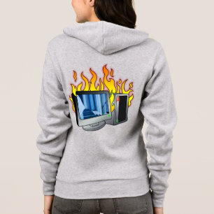 Computerfeuer - Frauen-Bella+Leinwand - Hoodie