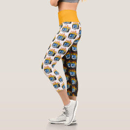 Computerfeuer Hochwaisted Yoga Capris