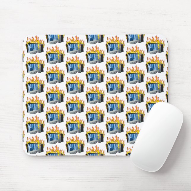 Computerfeuermousepad Mousepad (Mit Mouse)