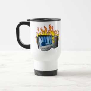 Computerfeuerreisen/Tasse des Pendelverkehrs Reisebecher