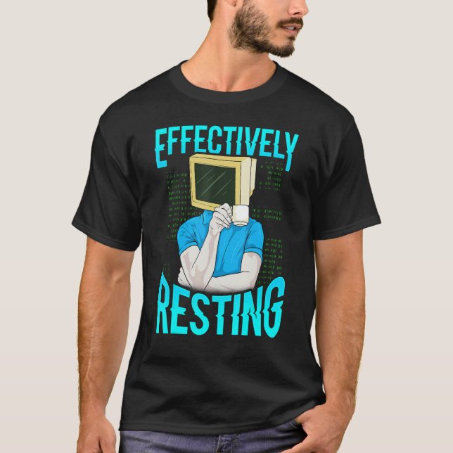 Computergeek IT Tech Support Science Nerd Typ T-Shirt (Vorderseite)